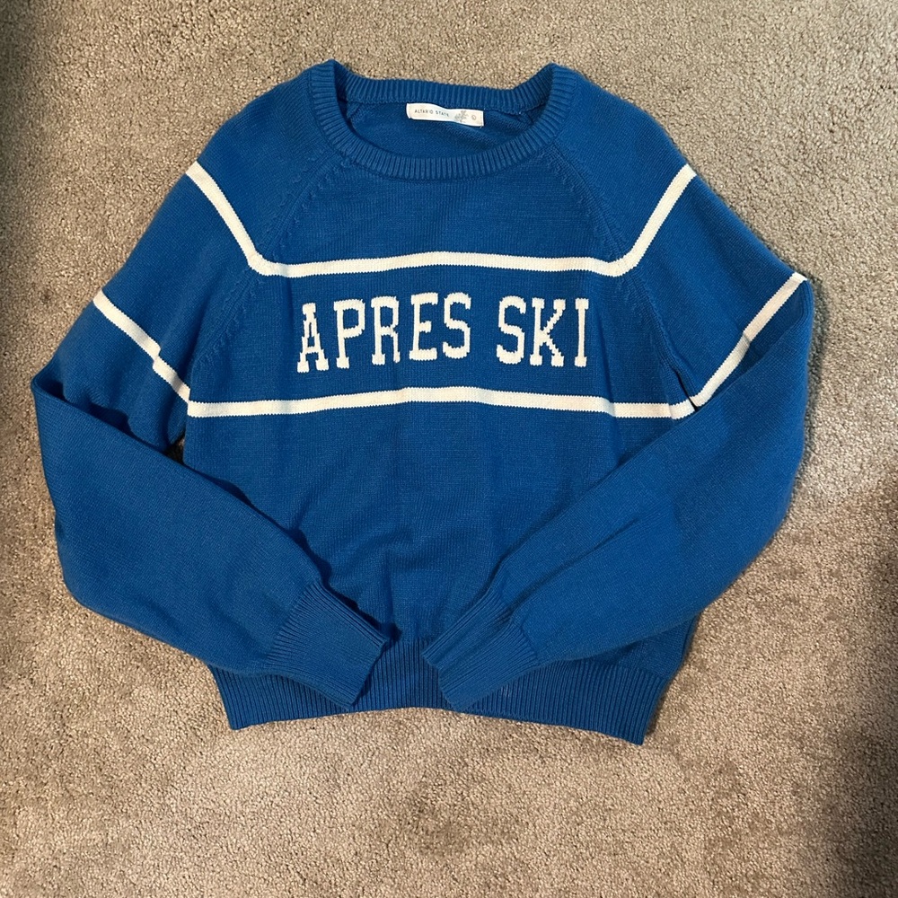 Altar'd State Blue Après Ski Sweater